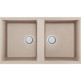Elleci LGB45051BSO | Lavello 2 vasche | Best 450 Sottotop | 836 x 488 | Granitek G51 | Base 900 | Sottotop