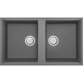 Elleci LGB45048BSO | Lavello 2 vasche | Best 450 Sottotop | 836 x 488 | Granitek G48 | Base 900 | Sottotop