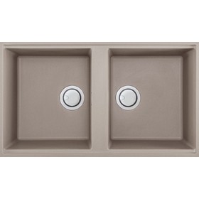 Elleci LGB45043BSO | Lavello 2 vasche | Best 450 Sottotop | 836 x 488 | Granitek G43 | Base 900 | Sottotop