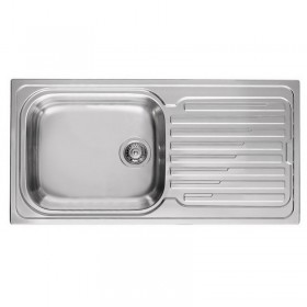Elleci LIK480SACSX | Lavello 1 vasca con gocciolatoio | Sky 480 | 1000 x 500 | Inox Satinata | Base 600 | Sopratop