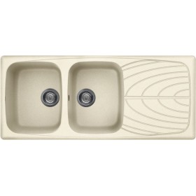 Elleci LGM50062 | Lavello 2 vasche con gocciolatoio | Master 500 | 1160 x 500 | Granitek G62 | Base 800 | Sopratop