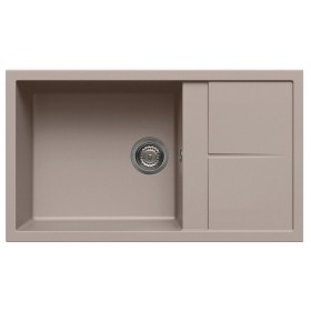 Elleci LGU41043 | Lavello 1 vasca con gocciolatoio | Unico 410 | 860 x 500 | Granitek G43 | Base 600 | Sopratop