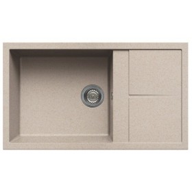 Elleci LGU41051 | Lavello 1 vasca con gocciolatoio | Unico 410 | 860 x 500 | Granitek G51 | Base 600 | Sopratop