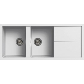 Elleci LGU50068 | Lavello 2 vasche con gocciolatoio | Unico 500 | 1160 x 500 | Granitek G68 | Base 800 | Sopratop