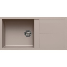 Elleci LGU48043 | Lavello 1 vasca con gocciolatoio | Unico 480 | 1000 x 500 | Granitek G43 | Base 600 | Sopratop