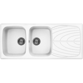 Elleci LGM50068 | Lavello 2 vasche con gocciolatoio | Master 500 | 1160 x 500 | Granitek G68 | Base 800 | Sopratop
