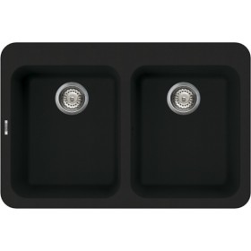 Elleci LGF34040BTP | Lavello 2 vasche | Fox 340 | 800 x 530 | Granitek G40 | Base 800 | Sopratop