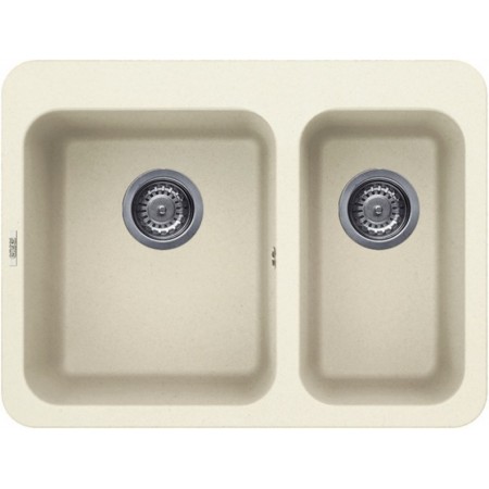 Elleci LGF33062BTP | Lavello 2 vasche | Fox 330 | 705 x 532 | Granitek G62 | Base 800 | Sopratop