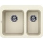 Elleci LGF33062BTP | Lavello 2 vasche | Fox 330 | 705 x 532 | Granitek G62 | Base 800 | Sopratop