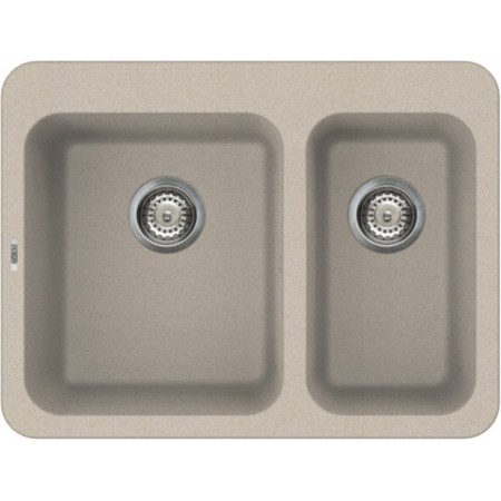 Elleci LGF33051BTP | Lavello 2 vasche | Fox 330 | 705 x 532 | Granitek G51 | Base 800 | Sopratop