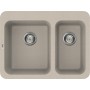Elleci LGF33051BTP | Lavello 2 vasche | Fox 330 | 705 x 532 | Granitek G51 | Base 800 | Sopratop