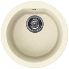 Elleci LGFROU62 | Lavello 1 vasca | Fox Round | ⌀ 451 | Granitek G62 | Base 450 | Sopratop