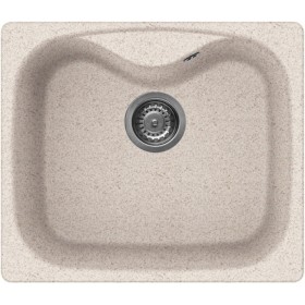 Elleci LGF20051 | Lavello 1 vasca | Fox 200 | 584 x 504 | Granitek G51 | Base 600 | Sopratop