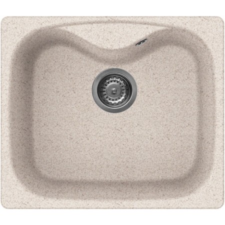 Elleci LGF20051 | Lavello 1 vasca | Fox 200 | 584 x 504 | Granitek G51 | Base 600 | Sopratop