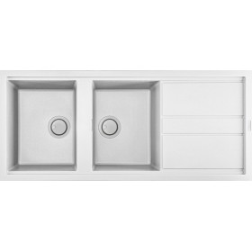 Elleci LGB50068 | Lavello 2 vasche con gocciolatoio | Best 500 | 1160 x 510 | Granitek G68 | Base 800 | Sopratop