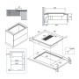 Haier BI HAIH6IEMCF 33803471Piano Cottura  60 cm 60cm, CAPPA aspirante integrata (8 livelli di aspirazion