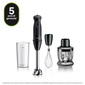 BRAUN  MQ50202 | MINIPIMER 1000W 21VEL. MULTIQUICK5 NERO