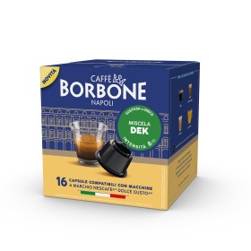 CAFFE BORBONE  DGBDEKPALA4X16N | CAPS CAFFE COMP.DOLCE GUSTO DEK 16PZ