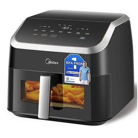 MIDEA  MAD85000ADK | FRIGGITRICE AD ARIA 2200W 8.5LT FINESTRA TRASPAREN