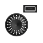 Schock 400062PUR | Z3  KIT PILETTA | Acciaio Inox 304 |  | NERO OPACO | Parti visibili di design per Toledo N200/D200 - Element