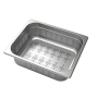 Schock 30039 | 9  VASCHETTA MEDIA PROFONDA FORATA
LAVABILE IN LAVASTOVIGLIE | Acciaio Inox 304 | 265x325x100 | INOX  | VASCHETTA