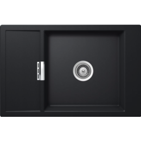 Schock MOND100XSFBPUR | MONO D100XS | Cristadur | 769X499 | NERO PURO | 1 VASCA - ACCESSORI INCLUSI: MINI CARE SET (8), TAGLIERE