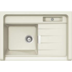 Schock LARM100089 | LARGO M100 | Cristadur | 898/900x628X249 | MAGNOLIA | 1 VASCA SX + GOCCIOLATOIO - DA APPOGGIO - SALTARELLO E