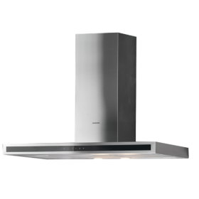 Silverline 3173.9.733.03 , Cappa A parete , 90 cm , INOX , Capacità 593 m3, boost 710 m3, 3 velocità, controllo touch, rumorosi