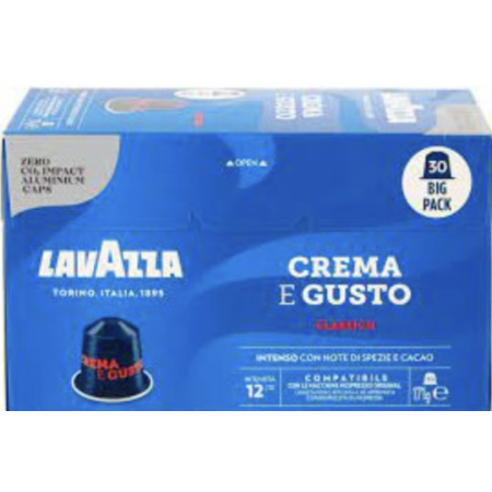 LAVAZZA 7034 | PED | CAPSULE CAFFE COMP.NESPRESSO ALU C&G CLASSICO 30PZ