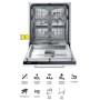 SAMSUNG DW60CG550I00ET | Lavastoviglie da Incasso Samsung Sliding, 3 Cesto, Rumorosità: 44dB, Portata massima della porta: 10Kg,