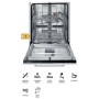 SAMSUNG DW60A6080BB/ET | Lavastoviglie da Incasso Samsung, Due Cesti, Rumorosità: 44dB, Portata massima della porta: 7Kg, E, 13