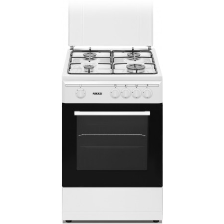 NIKKEI  SN554WG | CUCINA 50CM 4F/GAS F.GAS BIANCO