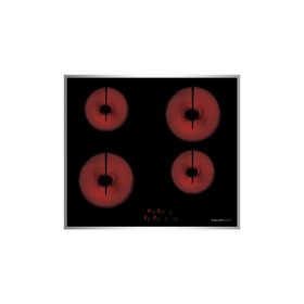 GLEM GAS GTH64TCIX2 | 60 | NERO (cornice perimetrale acciaio inox) | 60x50 cm - Foro incasso 56x49 cm -  comandi frontali touch