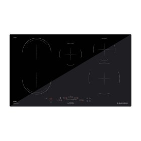 GLEM GAS GTI951BSL | 90 | NERO |  - 90x51 cm - Foro incasso 73x48 cm -comandi frontali touch - 5 zone cottura - massima potenza