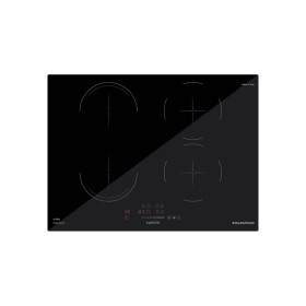 GLEM GAS GTI741BSL | 60 | NERO |  - 70x52 cm - Foro incasso 56x48 cm -comandi frontali touch - foro incasso 56x48 cm - 4 zone co