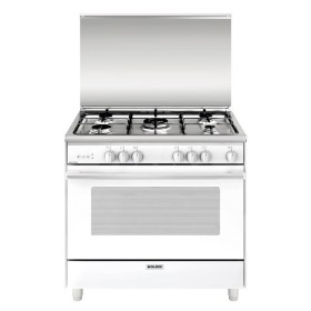 GLEM GAS UN965VX | 90X60
TUTTO FORNO | BIANCO | 4f gas + 1 tripla corona centrale da 3,8 KW, forno gas  VENTILATO MULTICHEF  -