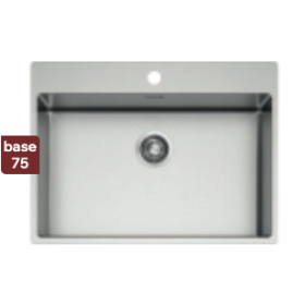 ELLECI Kitchen LIM650SAC LAV. INOX COMPASS 650 690X510X200 1V SATINATO CARTONE