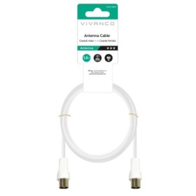 VIVANCO  VVANX15MFW | CAVO ANTENNA M-F 1.5M 75 OHM BIANCO