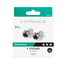 VIVANCO  VVSAT7MM2ADATFF | CONNETTORE F 7MM 2PZ METALLO