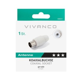 VIVANCO  VVANFCOAX | CONNETTORE COASSIALE M 75 OHM 4.5-7.5MM