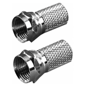 VIVANCO  VVSAT2ADA7STFF | CONNET. ANT. TIPO-F F 7MM WATERPROOF 2PZ MET.