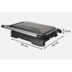 BLACK+DECKER  BXGR1001E | GRILL DA CONTATTO 1000W C/VASCHETTA NERO