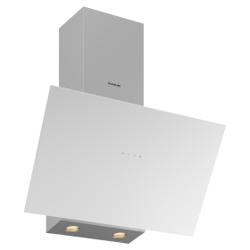 SILVERLINE 3481.9.733.04 | 3481 | cappe | parete | 90 cm |  bianco | A | 402m3/h, 3 velocità, comandi touch sul vetro, 2 faretti
