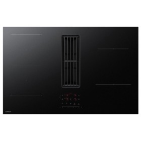 SAMSUNG KITCHEN CC90H84PADUR | Piano cottura induzione Touch con cappa integrata 80cm Vetro Anti Graffio Matte Black