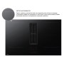 SAMSUNG KITCHEN CC90H84JADUR | Piano cottura induzione Touch con cappa integrata 80cm Vetro Anti Graffio Matte Black