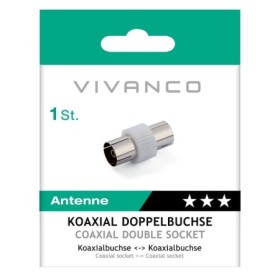 VIVANCO  VVANADATFF | CONNETTORE COASSIALE F-F BIANCO