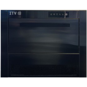 ITV 13016U | Kitchen Ice R290 Black Steel | Ice Maker da incasso | acciaio Black Steel