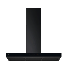 AEG NDB6791HB | Cappe | Cappa camino | L 90cm | A | Serie 6000 | Nero Matt/vetro nero | Auroratech + SilenceTech + Perfect Illum