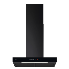 AEG NDB6761HB | Cappe | Cappa camino | L 60cm | A | Serie 6000 | Nero Matt/vetro nero | Auroratech + SilenceTech + Perfect Illum